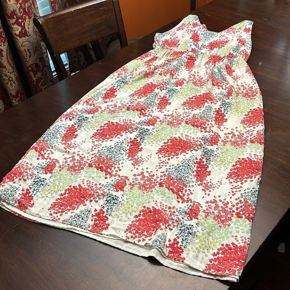 Lucky Brand Low V -Neck Drawstring Waist Fully Lined Sleeveless  Maxi Dress XL - Picture 2 of 11